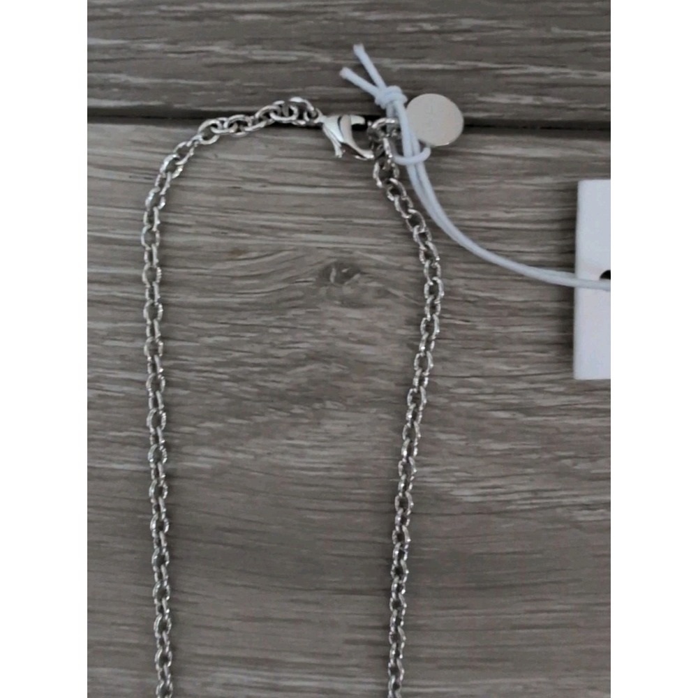 Vintage Chico's Miracle Locket Crystal Silver Tone Pendant NWT - Picture 5 of 6